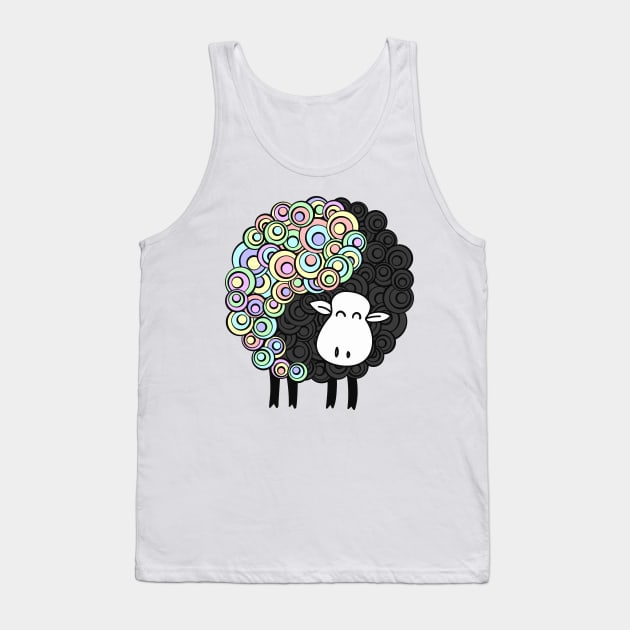 Yin Yang Sheep Tank Top by GeneralDesignStudio